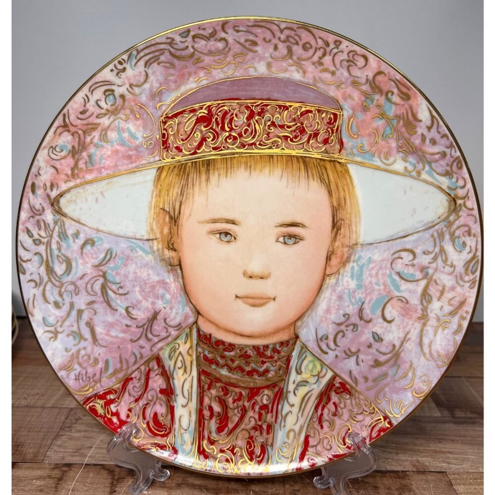 Gerard By Edna Hibel Collector Plate 1984 Limited Edition Made In West Germany